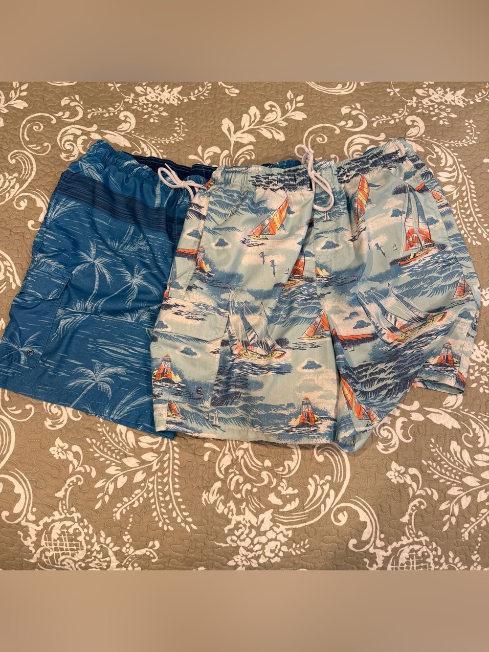 Croft & Barrow Men’s Summer Swim Trunk Size X-Large 2 Pair Tropical